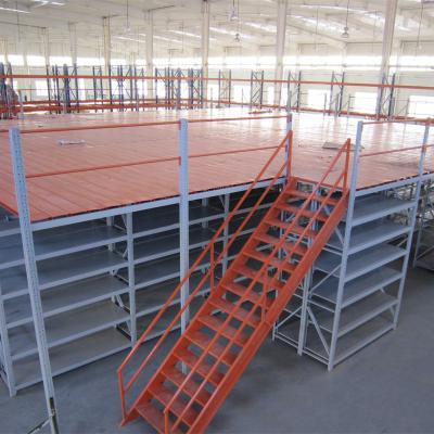 China Corrosion Protection Structural Metal Mezzanine Warehouse Racking System Floor Storage Rack for sale