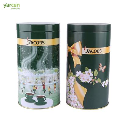 China 4C printing/customized edible grade tea round tin box tin box metal tin package for sale