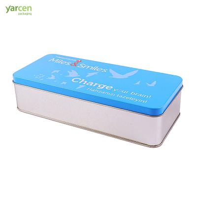 China Gift & Mini Small Blue Airlines Souvenir Craft Tin Box With High Quality Gift for sale