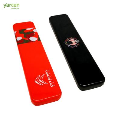 China 4C Printing/Customized Hot Sale Car Souvenir Gift Tin Box Long Souvenir Rectangular Empty Tin Box With Hinged Lid for sale