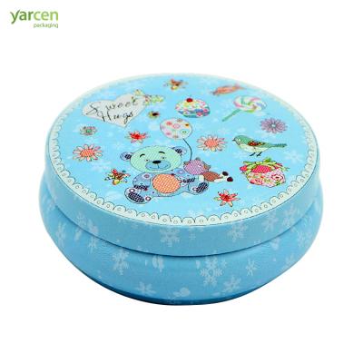 China New Mini Tin Box Candle Jars With Tin Lid Round Candle Bulk Container Mini Empty Storage Box for sale