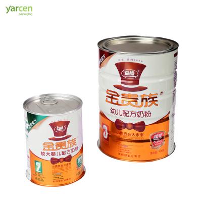 China Wholesale Round Box Milk Powder Tin Box for sale