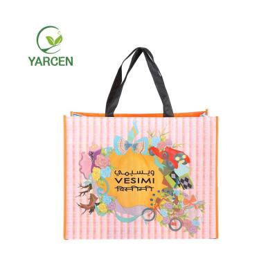 China High Quality Soft-Loop Logo Custom Christmas Laminated Nonwoven Bag for sale