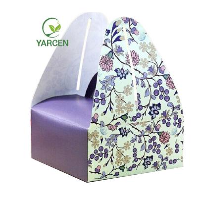 China Hot selling recycled materials and high quality take out food box with handle for sale