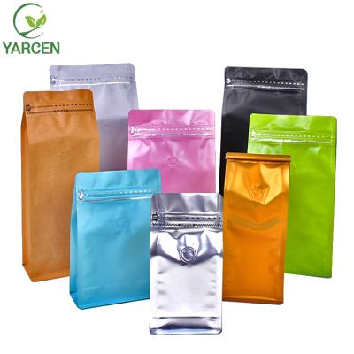 China Disposable Zipper Top Stand Up Plastic Coffee Tea Packaging Pouch Bag for sale