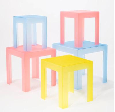 China Eco - Friendly Colorful Acrylic Stool , Modern Plastic Stool for sale