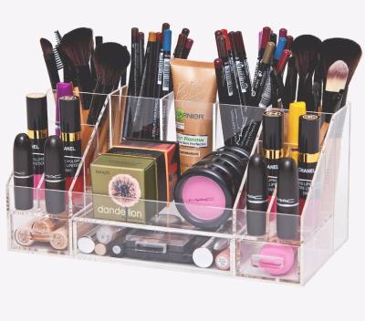 China Sustainable Acrylic Makeup Organizer Storage Tray , Make Up Organizer for sale