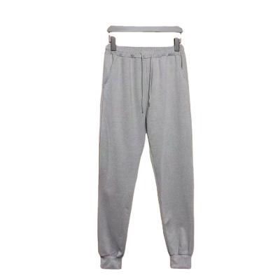 China QUICK DRY gray color man plus size pants autumn thicken plush men's jogger pants men's casual pants for sale