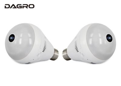 China Wide Angle Fisheye Light Bulb Cctv Camera / Security Surveillance Light Bulb IP Camera for sale