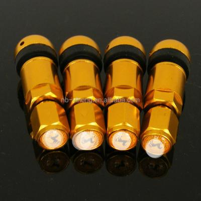 China 4pcs Car Aluminum Wheel Auto Tire TPMS Tubeless Valves Stem With Dust Caps for sale