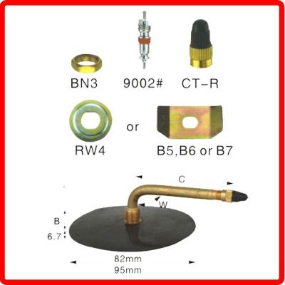 China Motorcycle Tire Rubber-Based-Tube-Valve-TR77A Brass Valve for sale