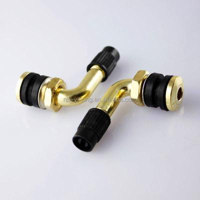 China Brass Cars Trucks Motorcycle 90 Degree Wheel Brass TUBELESS Valve Stem for sale