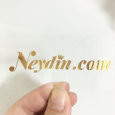 China Factory Waterproof Customization Custom Logo Vinyl PVC Round Circle 1 Inch Clear Transparent Sticker Label for sale