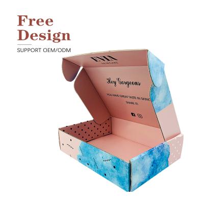 China ASP Recyclable Corrugated Cosmetic Mailer Packaging Box Corrugated Mailing Packaging Box Corrugated Mailing Caja for sale