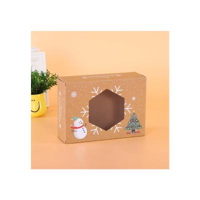 China ASP New Design 1 Hole Recyclable Multi Color Christmas Boxes Gift With Window Caja de navidad for sale