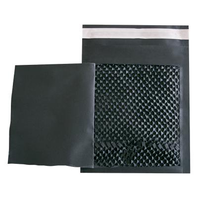 China Business& ASP Kraft Paper Mailer Honeycomb Shopping Wrapping Paper Padded Bubble Cushion Mailer Bag Black Honeycomb Padded Envelopes Paper Mailer for sale