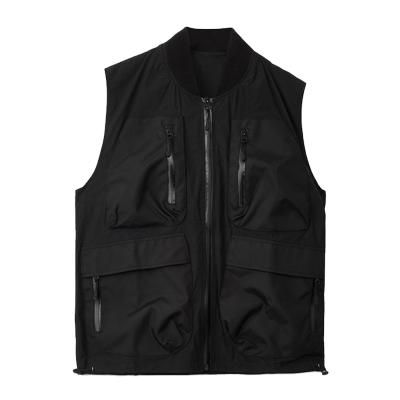 China QUICK DRY Teams Cargo Vest Blade Collar High Shrunk Nylon Vest Service Jacket With 3D Pockets for sale