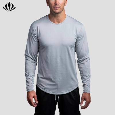 China Performance 4-Way Lightweight Ultra-Stretch Long Sleeve Anti-Pilling Crewneck Top Shirt for sale