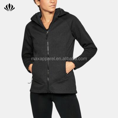 China 2021 Women's Wholesale Breathable Softshell Cotton Polyester Hoodie Windproof Jacket for sale