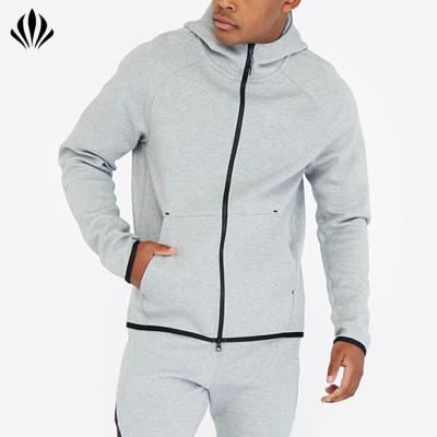 China Custom Plus Size Sports Tech Fleece Zipper Hoodies Jogger Pants Mens Sportswear Mens Base Slim Fit Custom Tracksuit for sale