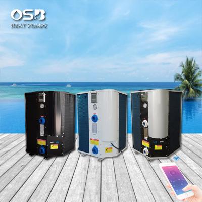 China R32 Air Source Heat Pump Water Heater Cooler Bomba de Calor Para Anti-Corruption Swimming Pool Outdoor Solar Vertical Spa Heater Piscina for sale