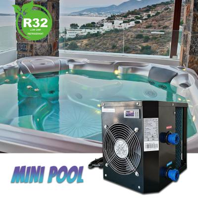 China Mini Small Home Household Swimming Pool Heater Water Heat Pump Outdoor Air to Water Heat Pump with Energy Saving R32 for sale