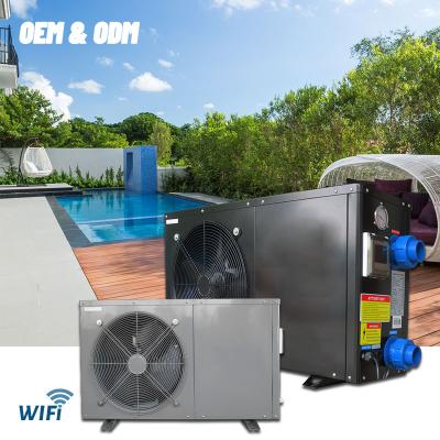 China R32/R410a air source heat pump water heater outdoor refrigerant refrigerator for spa/pool heating cooling with wifi function for sale