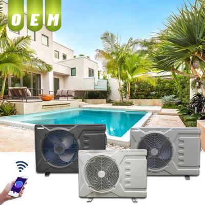 China outdoor pool/jacuuzi/pond heater cooling air source heat pump with green gas r32/r410a for sale