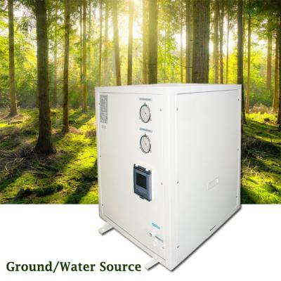 China China r410a source eco-friendly outdoor ground water to water source heat pump heater geothermal heat recovery optional COP EER 4.8 for sale