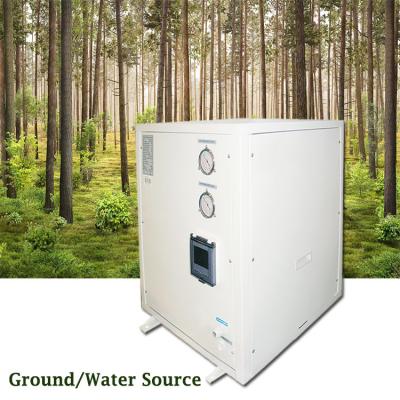 China Outdoor R410a High Efficiency 8KW Water To Water Ground Source Heat Pump Ground Heating Geothermal Water Heater for sale