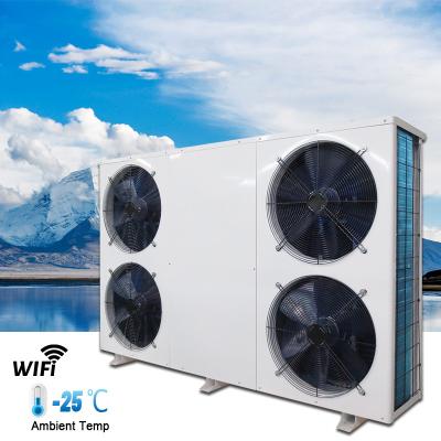 China Extremely Cold Outdoor Mains Water -25C 34KW EVI Monoblock Heat Pump Hot Low Temperature Air-to-Water Underfloor Heating for sale