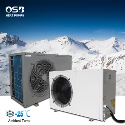 China EVI DC air to water heat temp 80 deg. C R410a wifi compressor monoblock air source pump outdoor maximum low ambient inverter commercial for sale