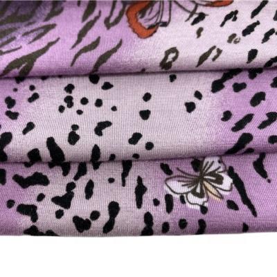 China Viable Soft Custom Design Hand Feel Rayon Jersey Spandex Print Fabric Manufacturer for sale