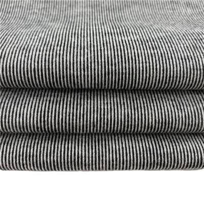 China Brave Man Rayon Poly Spandex Breathable Drop Needle Stripe Tank Top For Shirt Fabric for sale