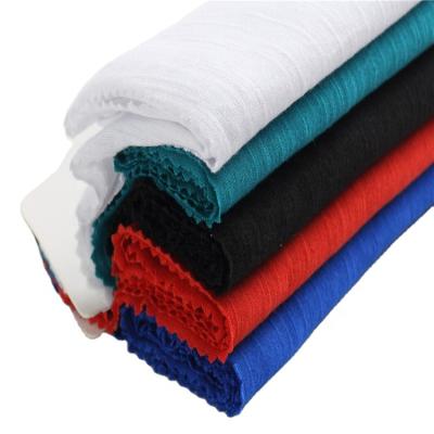 China Factory supply viable stretch knitted poly roving rayon jersey fabric for garment pants t-shirt for sale