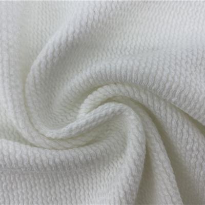 China Good Quality Durable Bullet Polyester Rayon Spandex Stretch Foam Crepe Knitted Fabric for sale