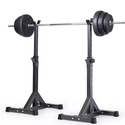 China Adjustable Commercial Weightlifting Rack Slot Power Storage Barbell Squat Rack For Gym for sale