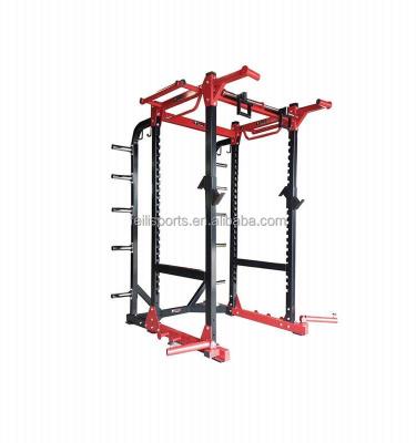 China High Quality Weightlifting Exercising Smith Machine Equipment Squat Rack Gym Power Cross Fit Gym Press Bench Rack for sale