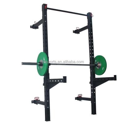 China High Quality Adjustable Gym Wall Mount Folding Power Squat Rack Power Back Rack for sale