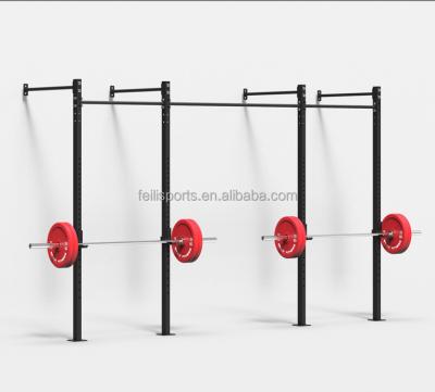 China Fit Adjustable Squat Pull Up Power Rig Wall Mounted Cross Rack for sale