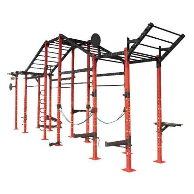 China Multifunctional gym power crossfits training gym pull up adjustment free standing cross rack installation for sale