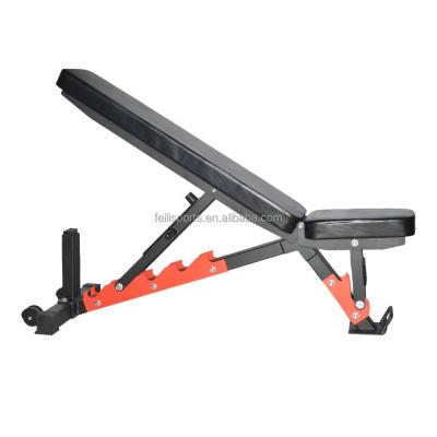 China Adjustable Commercial Slope And Drop Flat Exercise Adjustable Dumbbell Foldable Weight Bench for sale