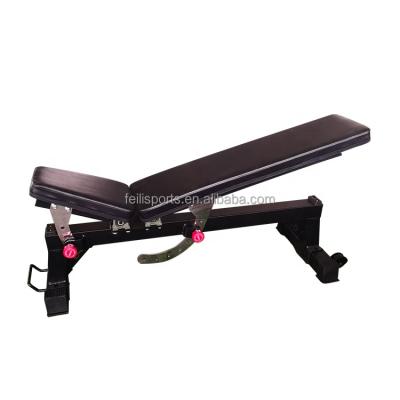 China Wholesale Adjustable Commercial Factory Height Dumbbell Bench Exercise Fitness Multi Foldable Black Bench for sale