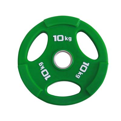 China Eco - Friendly Gym Barbell Urethane Weight Plates PU Weight Plates for sale