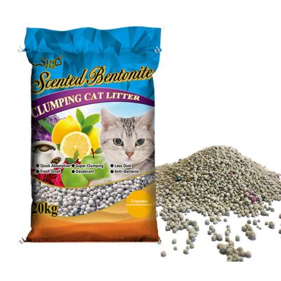 China Sustainable Customize Original Dalian Dustproof FOB Cat Litter Sand Bentonite for sale