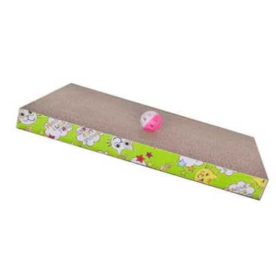 China Cheap Price Viable Cat Toy Bulk Corrugated Cardboard Paper Cat Nail Scratcher For Cats for sale