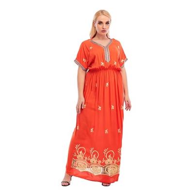 China Breathable kitenge dress designs wholesale plus size african dress with abaya islamic long dress headwraps african clothing women dresses for sale