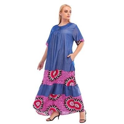 China 2021 Fashion Breathable Best-selling Cameroon Africans dress traditional dashiki cotton maxi dresses Islamic clothing for sale