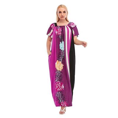 China Comfortable plus size kaftan kaftan dress ABAYA dress women maxis women print casual african muslim kitenge kitenge for sale