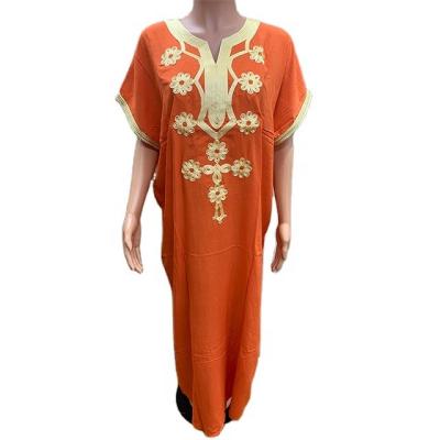 China African African Headtie Dress CAFTAN ABAYA Kitenge Dress Designs Long Dress Muslim Islamic Clothing Moroccan Kaftan Embroidery African Women Dress for sale